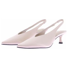 Autre Marque Slingbacks satinées blanches Blanc