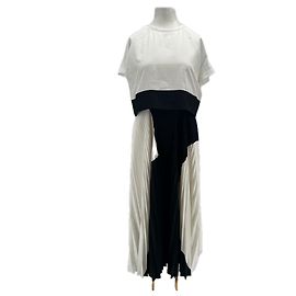Proenza Schouler Maxi Kleid zweifarbig weiß Weiß