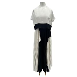Robe maxi bicolore Proenza Schouler blanche Blanc