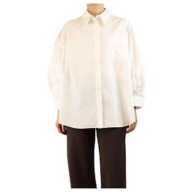 Simone Rocha Chemise ornée de fausses perles blanches - taille UK 10 Blanc