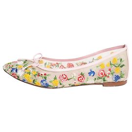 Manolo Blahnik Ballerines à fleurs roses - taille EU 38 Rose