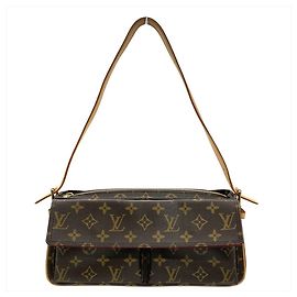 Bolsa de Ombro Louis Vuitton Vivacite MM Marrom Monograma
