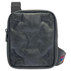 Bolsa de ombro em couro preto Louis Vuitton Preto