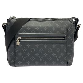 Borsa a tracolla Louis Vuitton Monogram Eclipse Odyssée Messenger PM M44223 Nero