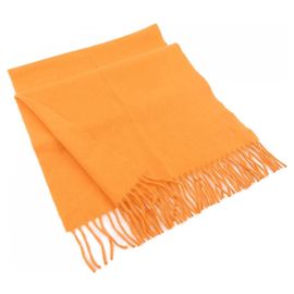 Hermès Hermes Cashmere Stole Scarf Orange
