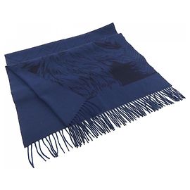 Hermès Hermes Navy Cashmere Stole Navy blue