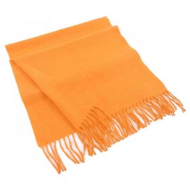 Hermès Hermes Orange Cashmere Stole Orange