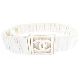 Chanel Standard White Belt White