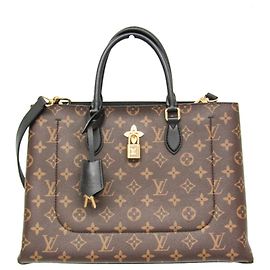 Tote Monogram Flower Louis Vuitton M43550 Marrom Preto