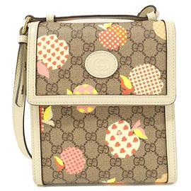 Borsa a Spalla Gucci 625782 Bianco Beige