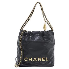 Mini borsa Chanel 22 Line Nero
