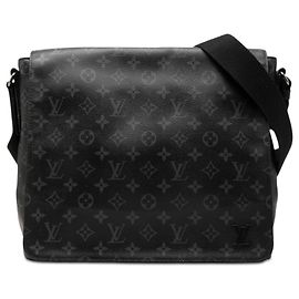 Louis Vuitton Black Monogram Eclipse District MM Black