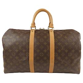 Louis Vuitton Marrom Monogram Keepall 45 Marrom
