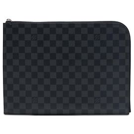 Pochette Jour GM en Damier Graphite noir Louis Vuitton Noir