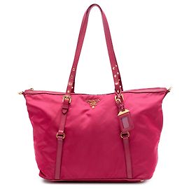 Bolso Prada Tessuto con ribetes en Saffiano rosa Rosa Otro