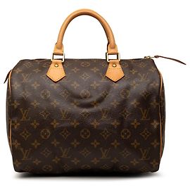 Louis Vuitton Marron Monogram Speedy 30 Marron