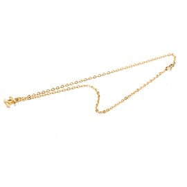 Collier pendentif Chanel Gold CC plaqué or Doré