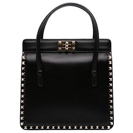Borsa Valentino Rockstud in pelle nera Nero