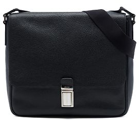 Prada Black Vitello Phenix Flap Crossbody Noir