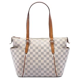Louis Vuitton White Damier Azur Totally PM White