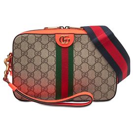 Gucci Beige Small GG Supreme Web Ophidia Crossbody Beige