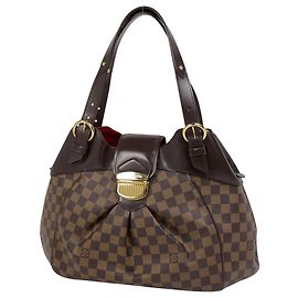 Bolsa Tote Louis Vuitton Sistina GM Marrom Damier ebene