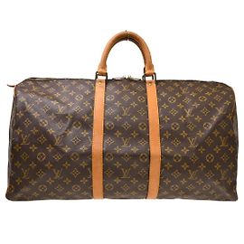 Louis Vuitton Keepall Canvas 55 Marrom