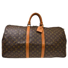 Louis Vuitton Keepall Canvas 55 Marrom