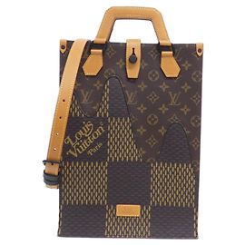 Louis Vuitton Damier Giant Mini Tote Handtasche Damier ebene
