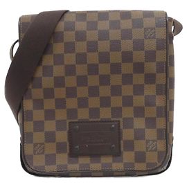 Bolso de Hombro Louis Vuitton Damier Brooklyn PM Damier ebene