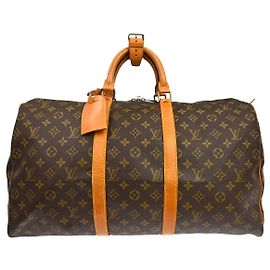 Louis Vuitton Keepall Canvas 50 Marrom