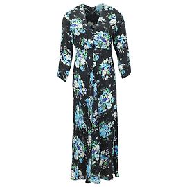 Autre Marque Vestido de manga comprida com estampa floral Rixo em viscose multicolorida Outro