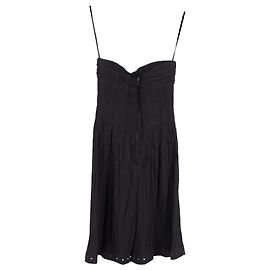 Trägerloses Kleid Taylor aus schwarzer Baumwolle Isabel Marant Étoile Schwarz