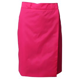 Saia midi Prada em nylon rosa Rosa