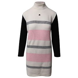 Courreges Vestido de malha com gola alta Courrèges em lã multicolorida Outro Impressão em python
