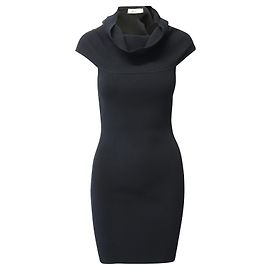 A.L.C Rippstrick-Bodycon-Kleid mit Rollkragen aus schwarzer Viskose Schwarz