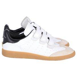Baskets Beth d'Isabel Marant en cuir blanc Blanc