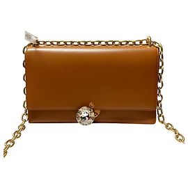 Borsa a tracolla Solitaire Miu Miu in pelle marrone Marrone