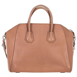 Bolsa Antigona Givenchy em couro bege Marrom Bege