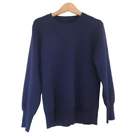 Autre Marque STYLE DELI Smooth High Gauge Knit Pullover Blue Navy blue