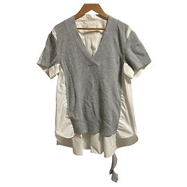 Sacai Docking Knit Top Brown Other
