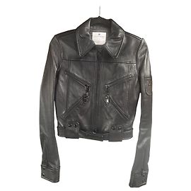 Courreges Courrèges Lederjacke schwarz Schwarz
