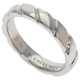 Anillo de banda Torsade en platino Chaumet Otro