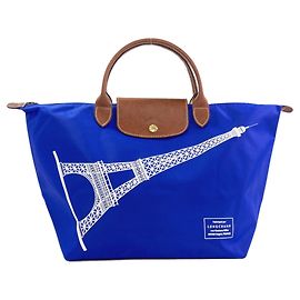 Borsa Longchamp Le Pliage Eiffel Tower Blu