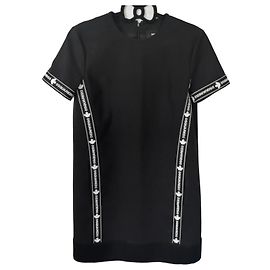 Vestido negro Dsquared2 con cinta con logotipo Negro