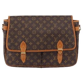 Louis Vuitton Sac Gibeciere Messenger Monogram Canvas GM Marron