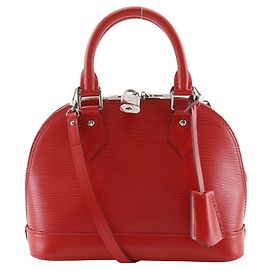 Louis Vuitton Alma BB Handbag Red
