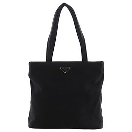 Prada Black Nylon Tote Bag Black