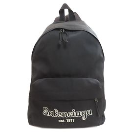 Balenciaga 503221 Logo Backpack Black