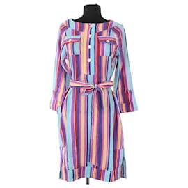 Autre Marque Vestido AML Paris multicolor de algodón Multicolor